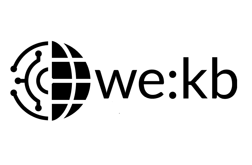 Wort-Bildmarke der we:kb (Logo)