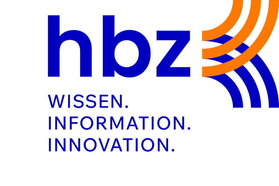 hbz-Logo mit Schriftzug "Wissen. Information. Innovation" als Zusatz Logo des hbz mit Schriftzug "hbz" und "Wissen.Information.Innovation" als Claim.