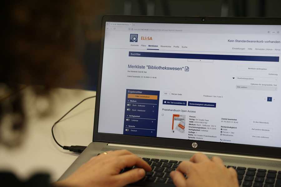 Die Anwendung von ELi:SA auf dem Bildschirm eines Endgerätes (Foto)